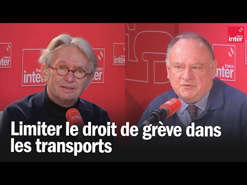 Limiter le droit de grève dans les transports  - Jean-Claude Mailly X Jean-Marc Daniel