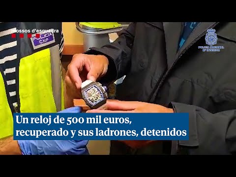 Recuperan este reloj de 500 mil euros y detienen a los tres ladrones que lo robaron