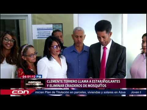Clemente Terrero llama a estar vigilantes y eliminar criaderos de mosquitos