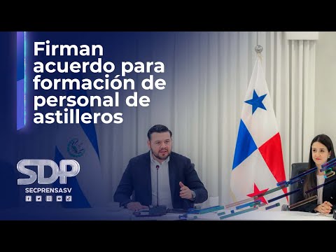 Gobierno firma convenio para la formación técnica de personal en astilleros con empresa panameña