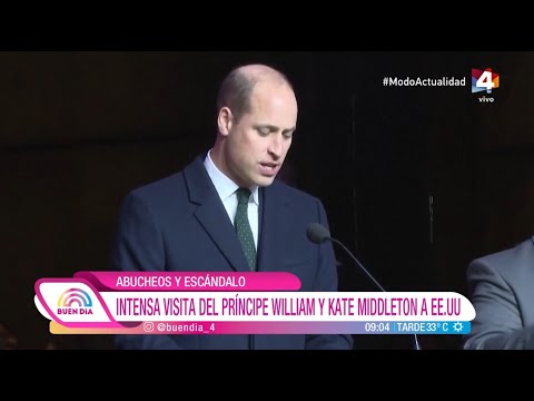 Buen Día - Abucheos y escándalo: Intensa visita del príncipe William y Kate Middleton a EE.UU