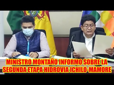 MINISTRO OBRAS PÚBLICA SE TERMINO LA ELABORACIÓN TERMINO DE REFERENCIA DEL DISEÑO HIDROVIA ICHILO..