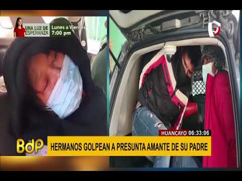 Huancayo: Hermanos golpean y maniatan a presunta amante de su padre