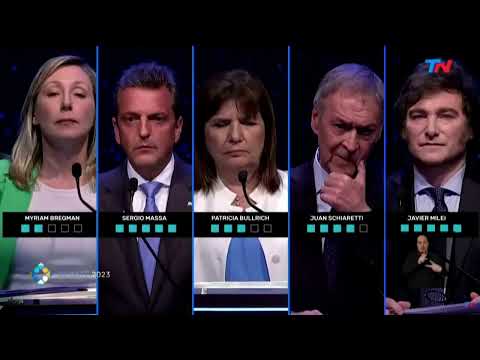 EN VIVO | Segundo debate presidencial Argentina 2023