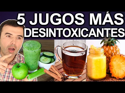 TOP 5 JUGOS MAS DESINTOXICANTES Y DESHINCHANTES PODEROSOS QUE DEBES CONOCER