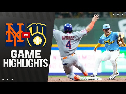 Mets vs. Brewers Game Highlights (8/8/25) | MLB Highlights