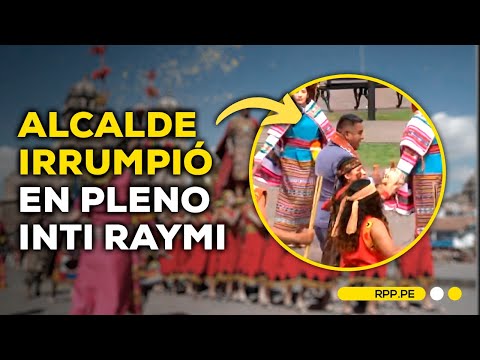 Alcalde de Nasca irrumpe en escenificación del Inti Raymi en Plaza de Armas de Cusco