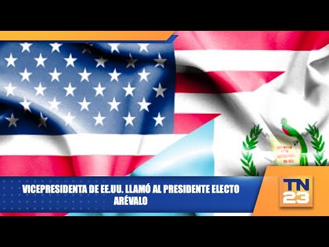Vicepresidenta de EE.UU. llamó al presidente electo Arévalo