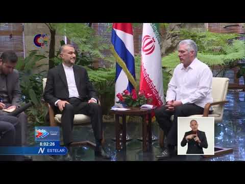 Recibió Díaz-Canel al canciller de Irán, quien realiza una visita de trabajo a Cuba