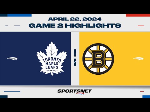 NHL Game 2 Highlights | Maple Leafs vs. Bruins - April 22, 2024