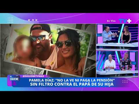 Pamela Díaz indignada con el papá de su hija