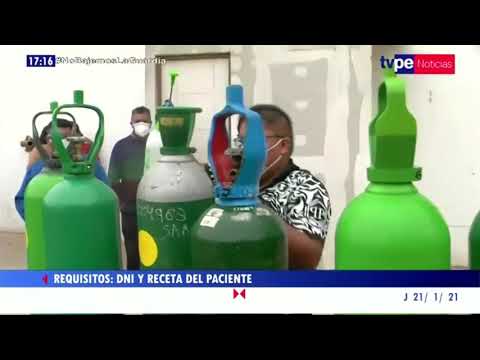 Empresa en Villa el Salvador recarga gratis balones de oxígeno