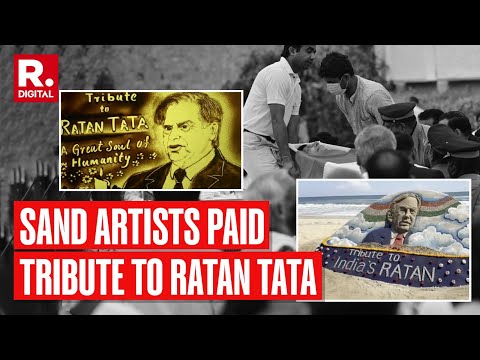 Ratan Tata News: India Bids Farewell To Ratan Tata: Sand Artist Honor His Legacy