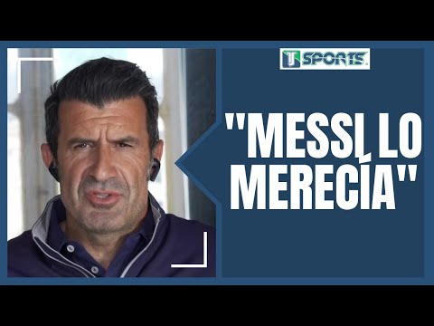 Luis Figo REACCIONA a Lionel Messi y su nuevo PREMIO ganado