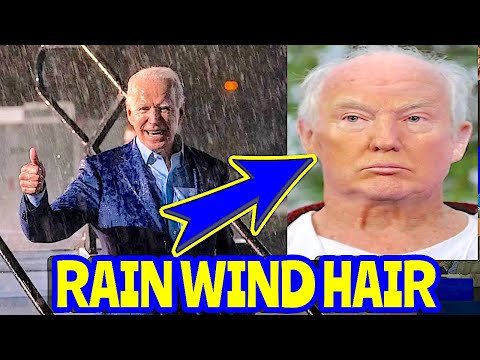 BIDEN HUMILIATES TRUMP CANCELLING RALLY 'UNHINGED HAIRLIN'E - old tape surfaces