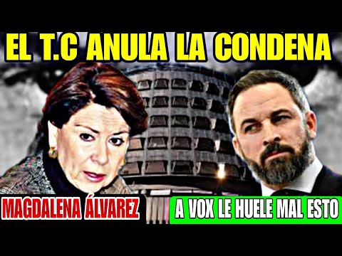 EL T.C ANULA LA CONDENA DE MAGDALENA ÁLVAREZ, VOX DESVELA LO QUE HAY DETRÁS DE ESTA AMNISTÍA