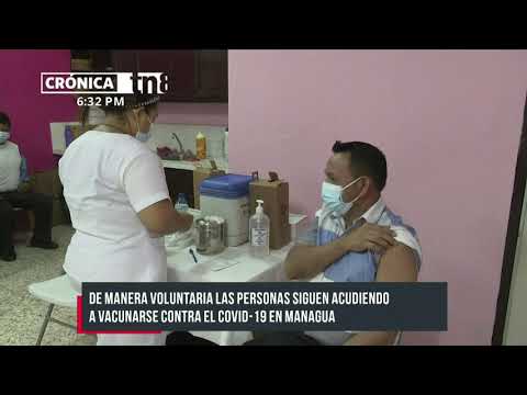 Continúa la vacunación contra el COVID-19 a mayores de 30 en Managua - Nicaragua