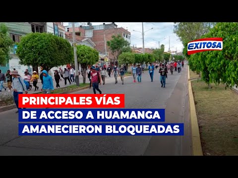 Paro de Transportistas: Principales vías de acceso a Huamanga amanecieron bloqueadas