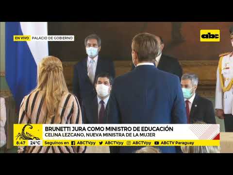 Juan Manuel Brunetti y Celina Lezcano juran como nuevos ministros