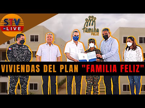 Entrega de viviendas del Plan Familia Feliz, encabezado por el presidente Luis Abinader