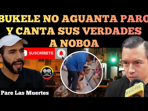 BUKELE NO AGUANTA PARO Y LE CANTA SUS CUANTAS VERDADES A DANIEL NOBOA NOTICIAS RFE TV