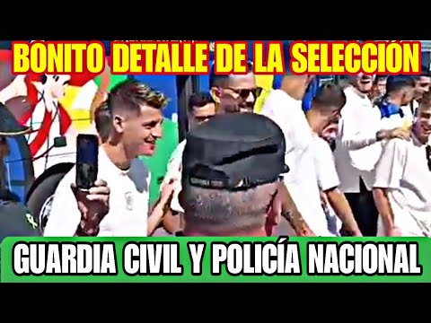 EL HOMENAJE DE LA SELECCIÓN A LA GUARDIA CIVIL Y A LA POLICÍA NACIONAL