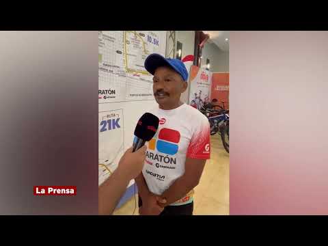 Orlando Berríos, hondureño radicado en México, viene a correr por primera vez la Maratón