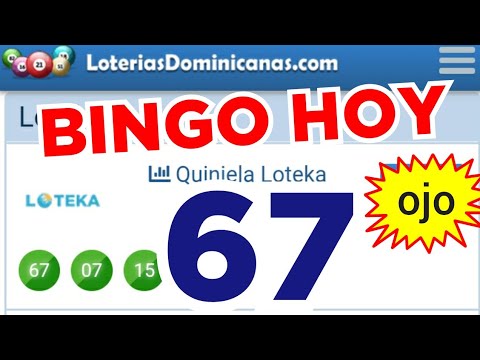 RESULTADOS de HOY..! (( 67 )) BINGO hoy...!! loteria LOTEKA de HOY..! NÚMEROS RECOMENDADOS PARA HOY
