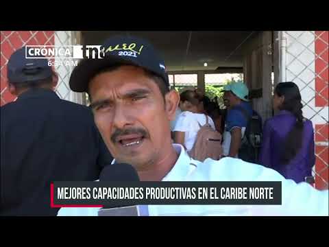 Nicaragua fortalece las capacidades productivas en el Caribe Norte