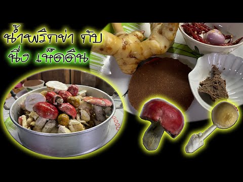 น้ำพริกข่ากับนึ่งเห็ดดินอาห