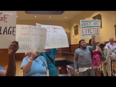 As New Haven launches land bank, presser crashed by unhoused protesters