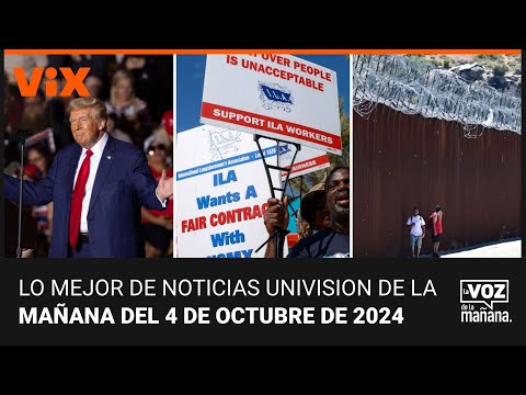 Lo mejor de Noticias Univision de la mañana | viernes 4 de octubre de 2024