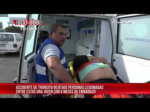 Mujer embarazada grave tras accidente en Paso a Desnivel de la Centroamérica - Nicaragua