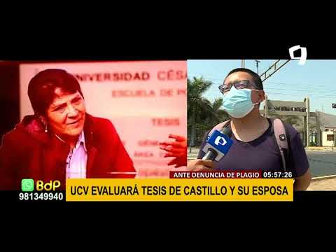 Pedro Castillo: Universidad César Vallejo investigará denuncia de plagio en tesis del mandatario