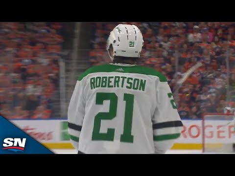 Jason Robertson Stuffs In Goal To Complete First Playoff Hat Trick