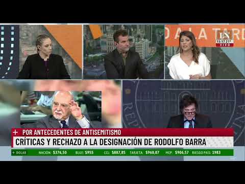 Críticas y rechazo a la designación de Rodolfo Barra; por antecedentes de antisemitismo