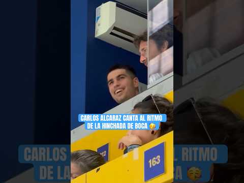 CARLOS ALCARAZ CANTA AL RITMO DE LA HINCHADA DE #BOCA