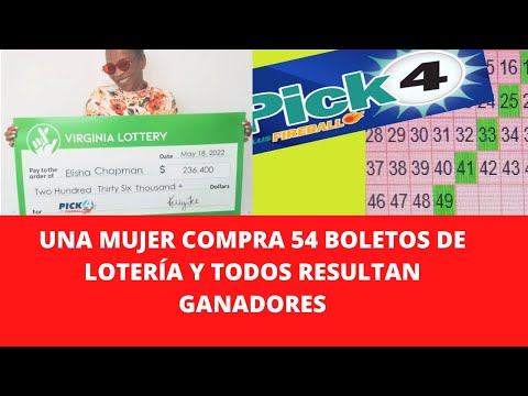 UNA MUJER COMPRA 54 BOLETOS DE LOTERÍA Y TODOS RESULTAN GANADORES