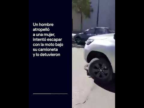 ¡PARÁ, PARÁ! | Un hombre fue detenido tras chocar a una mujer y huir