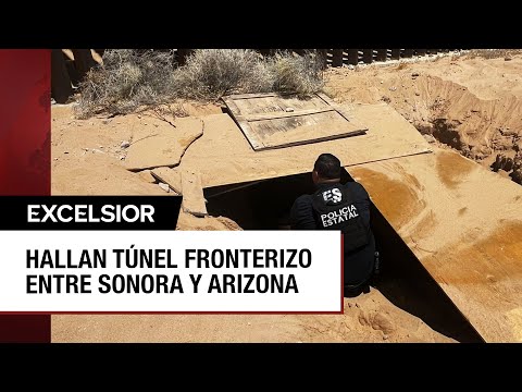 Descubren narcotúnel bajo el muro fronterizo entre Sonora y Arizona