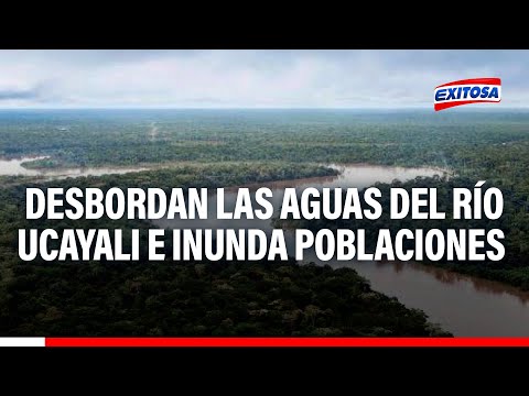 Iquitos: Desbordan las aguas del río Ucayali e inunda poblaciones