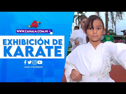 Alcaldía de Managua y Movimiento Deportivo Alexis Argüello realizan exhibición de karate