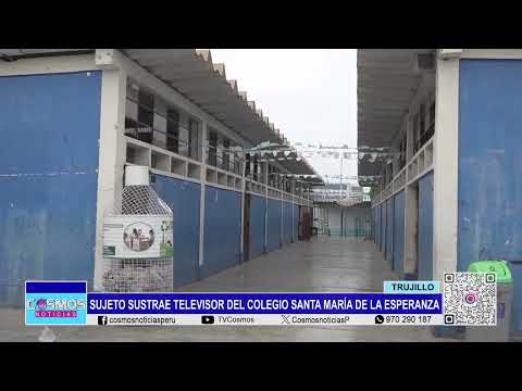 Sujeto sustrae televisor del colegio Santa María de La Esperanza