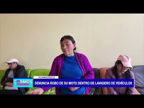 Huamachuco: Denuncia robo de su moto dentro de lavadero de vehículos