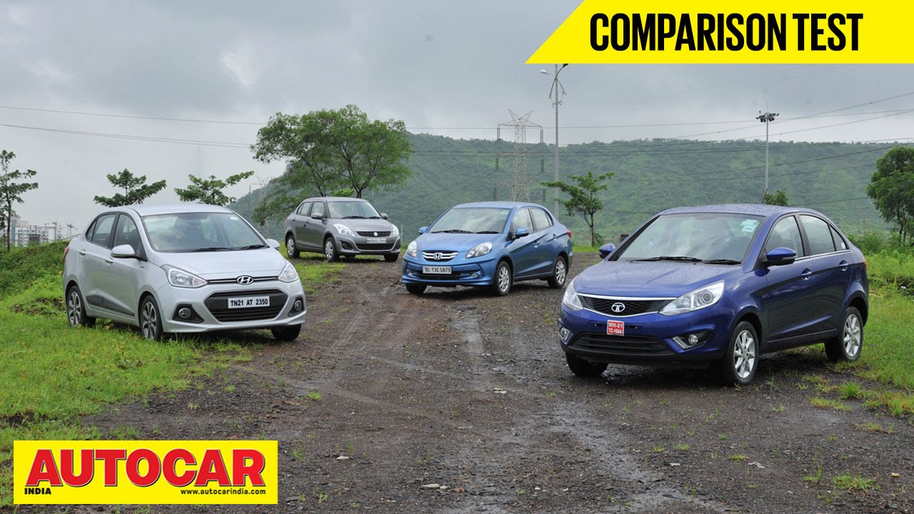 Tata Zest vs Maruti Dzire vs Honda Amaze vs Hyundai Xcent | Comparison Test