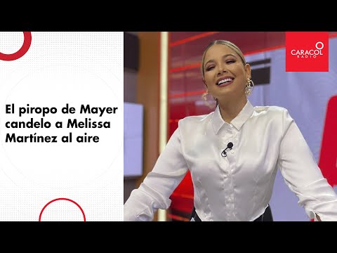 Yo seguiré esperándola: el piropo de Mayer Candelo a Melissa Martínez en El Vbar