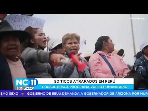 Casi 100 ticos atrapados en Perú tras crisis política