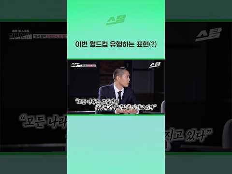 이번 월드컵 유행하는 표현(?)