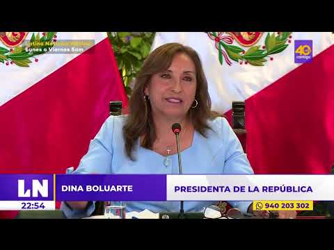 Dina Boluarte pide al Congreso volver a plantear el adelanto de elecciones