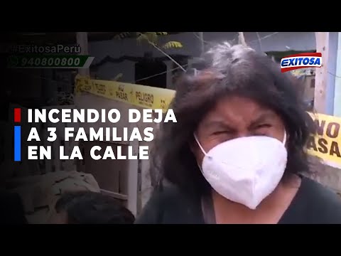 ??Lo perdieron todo: Incendio ocurrido en el Callao dejó a tres familias en la calle